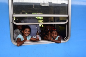Viagem trem- Kandy Colombo- Sri Lanka